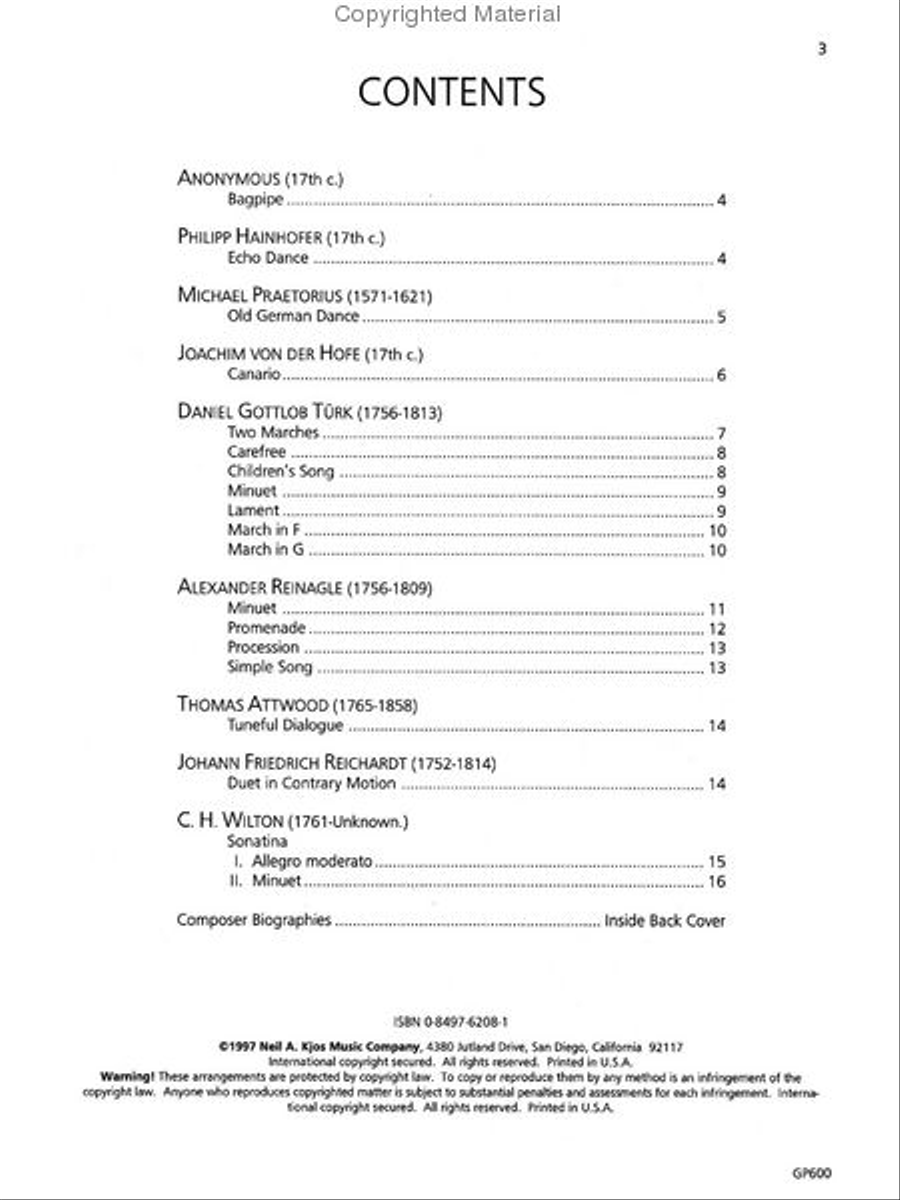 Piano Repertoire: Baroque/Classical-Prep Piano Method scores gallery preview page 2