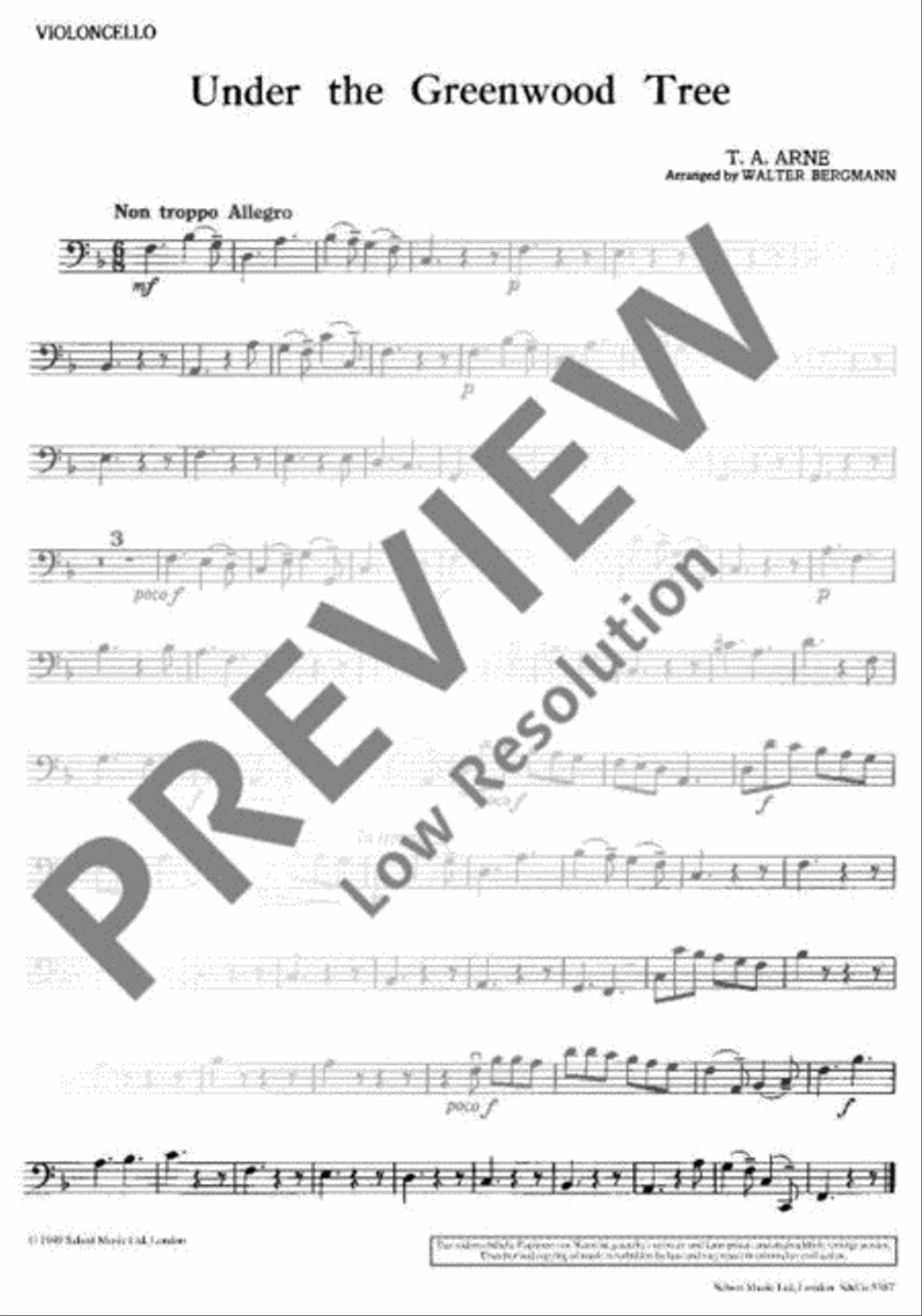 Under the Greenwood Tree Under the Greenwood Tree Recorder scores gallery preview page 12