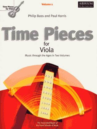 Book cover for Time Pieces for Viola, Volume 1