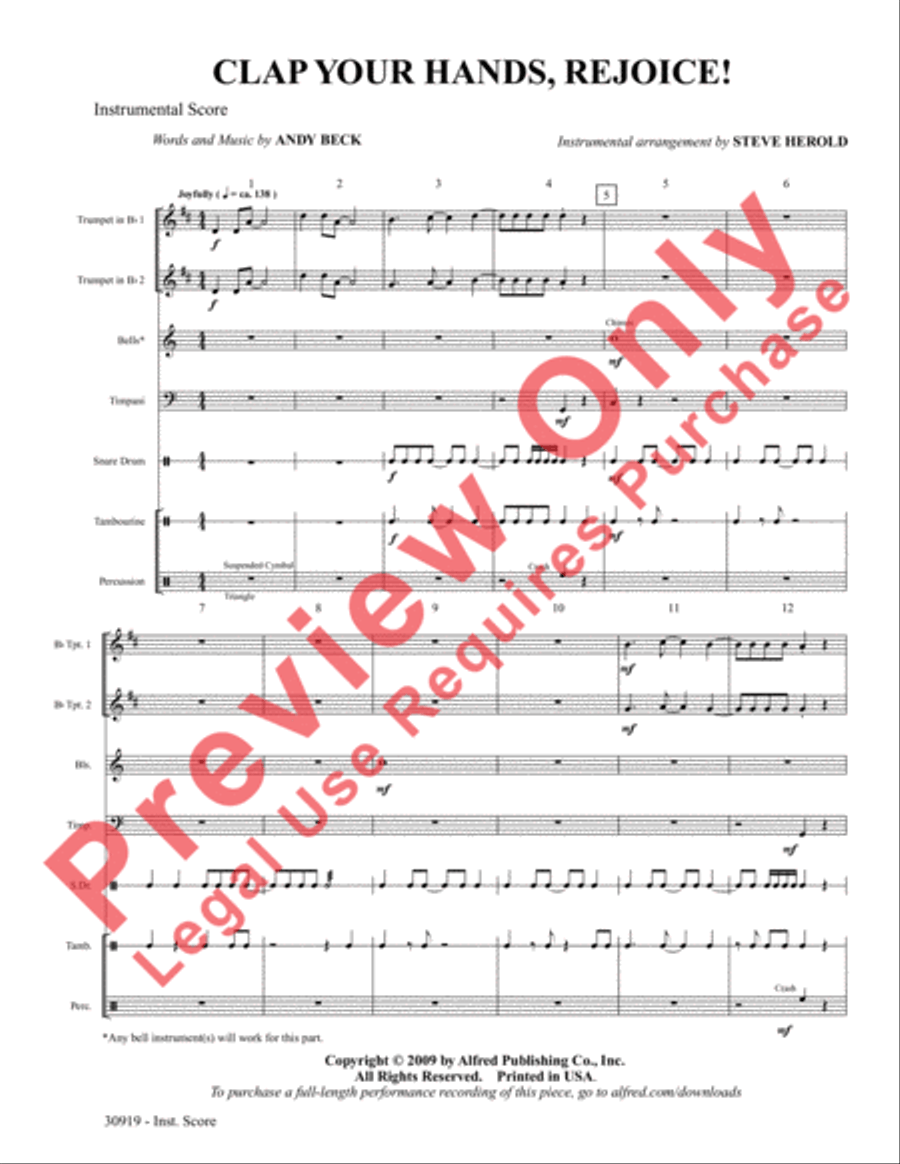 Clap Your Hands, Rejoice! Choir scores gallery preview page 2