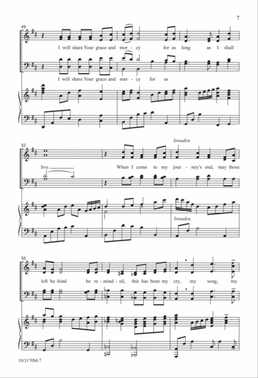 Make My Life an Alleluia 4-Part scores gallery preview page 7