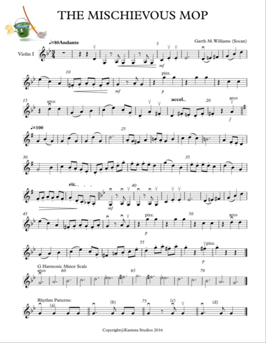 THE MISCHIEVOUS MOP FOR YOUNG STRING ORCHESTRA String Orchestra scores gallery preview page 5