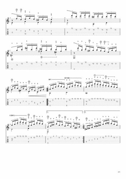 Ponte Vecchio - classical guitar etude by Eugen Sedko image number null