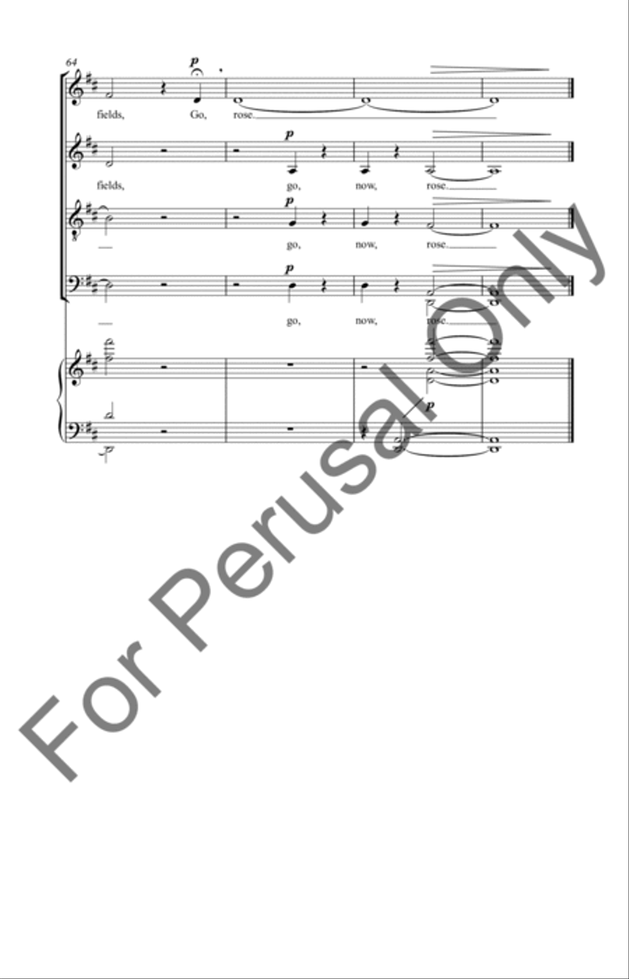 You Are The Fearless Rose 4-Part scores gallery preview page 10