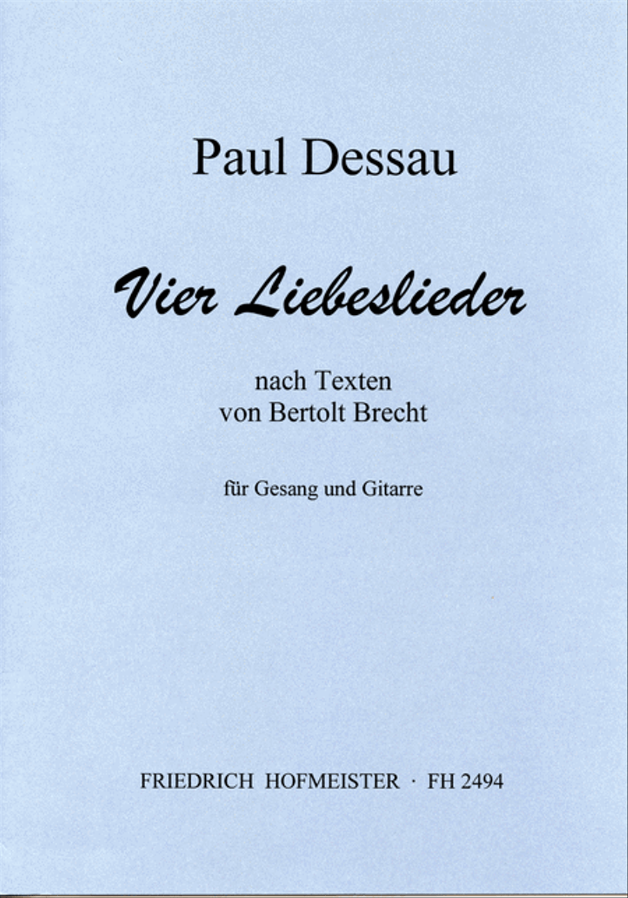 4 Liebeslieder Piano, Vocal, Guitar scores gallery preview page 1