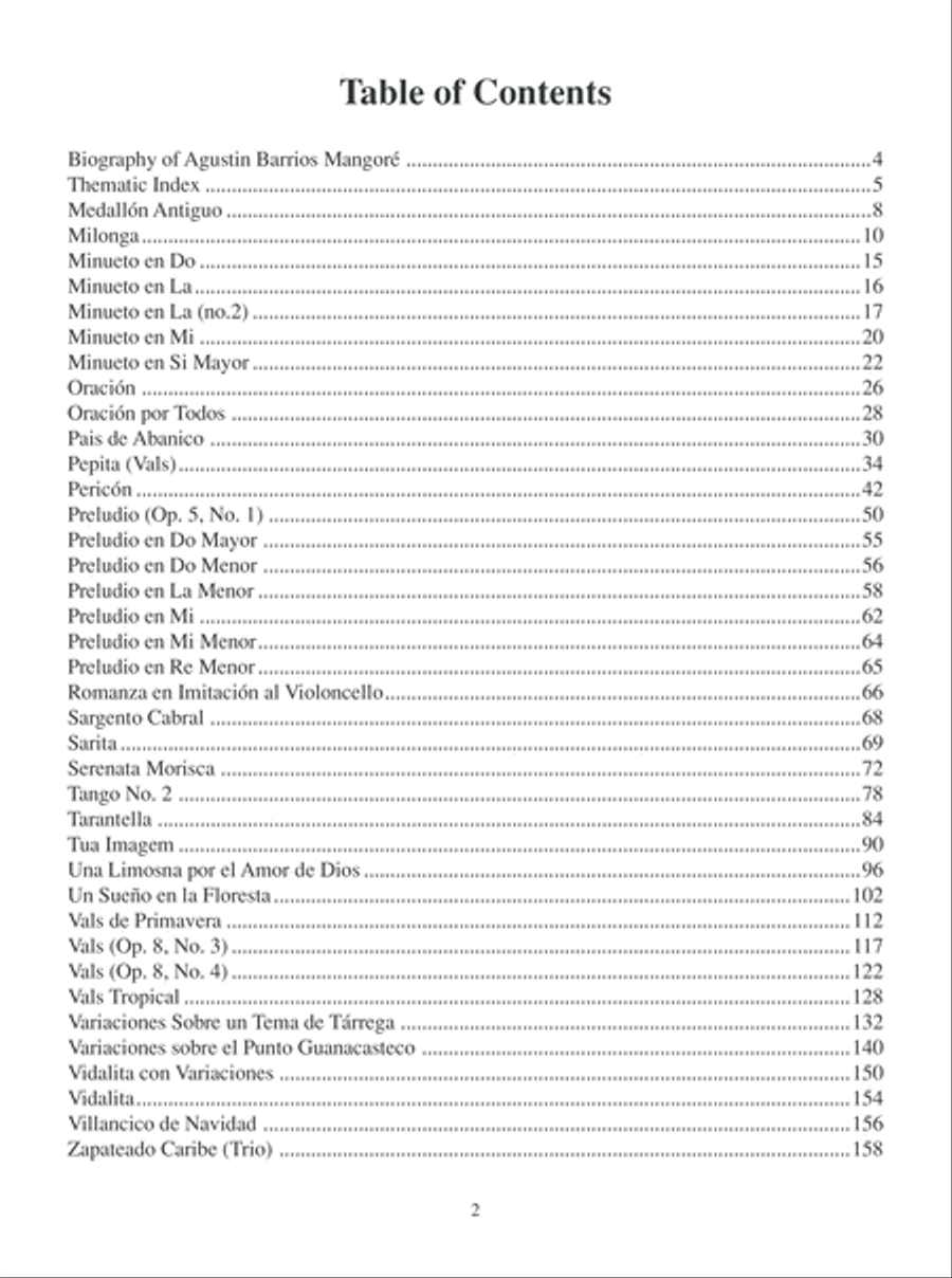 The Complete Works of Agustin Barrios Mangore for Guitar Vol. 2 Acoustic Guitar scores gallery preview page 4