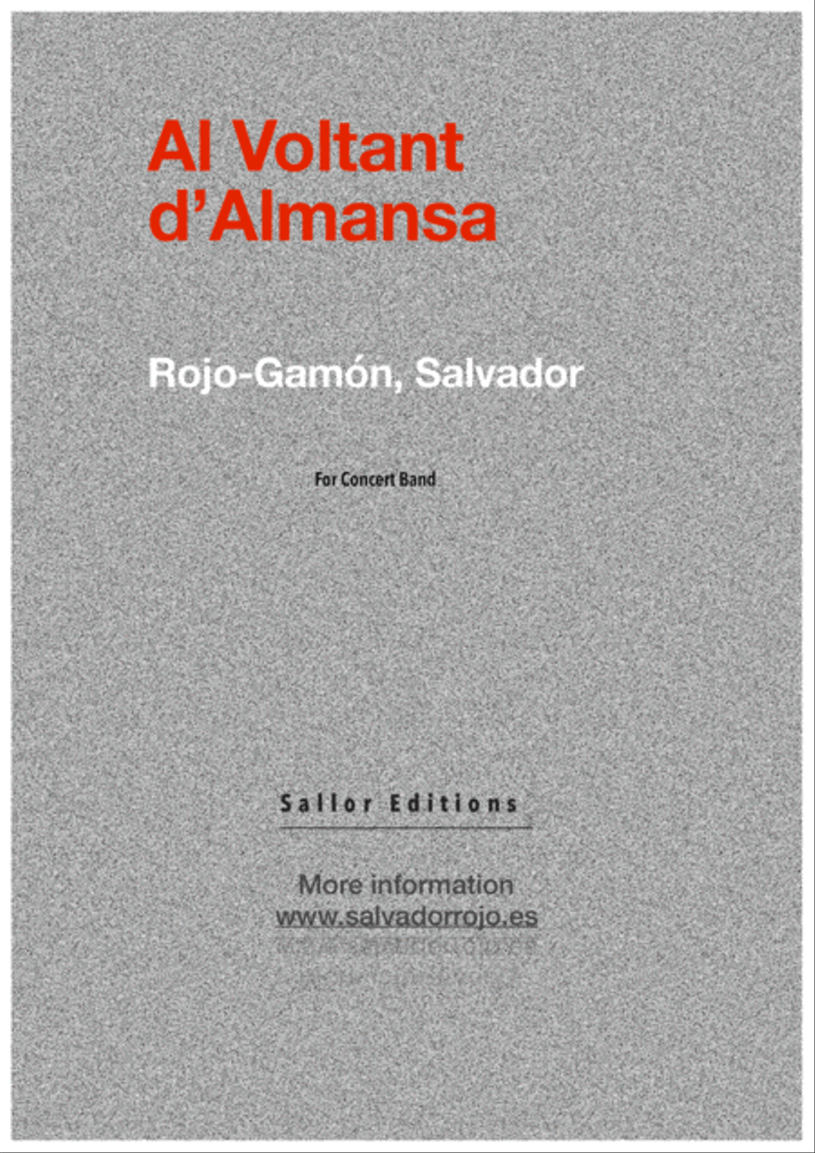 Al voltant d'Almansa Concert Band scores gallery preview page 1
