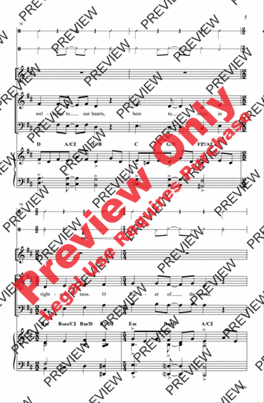 Hosanna! 4-Part scores gallery preview page 5