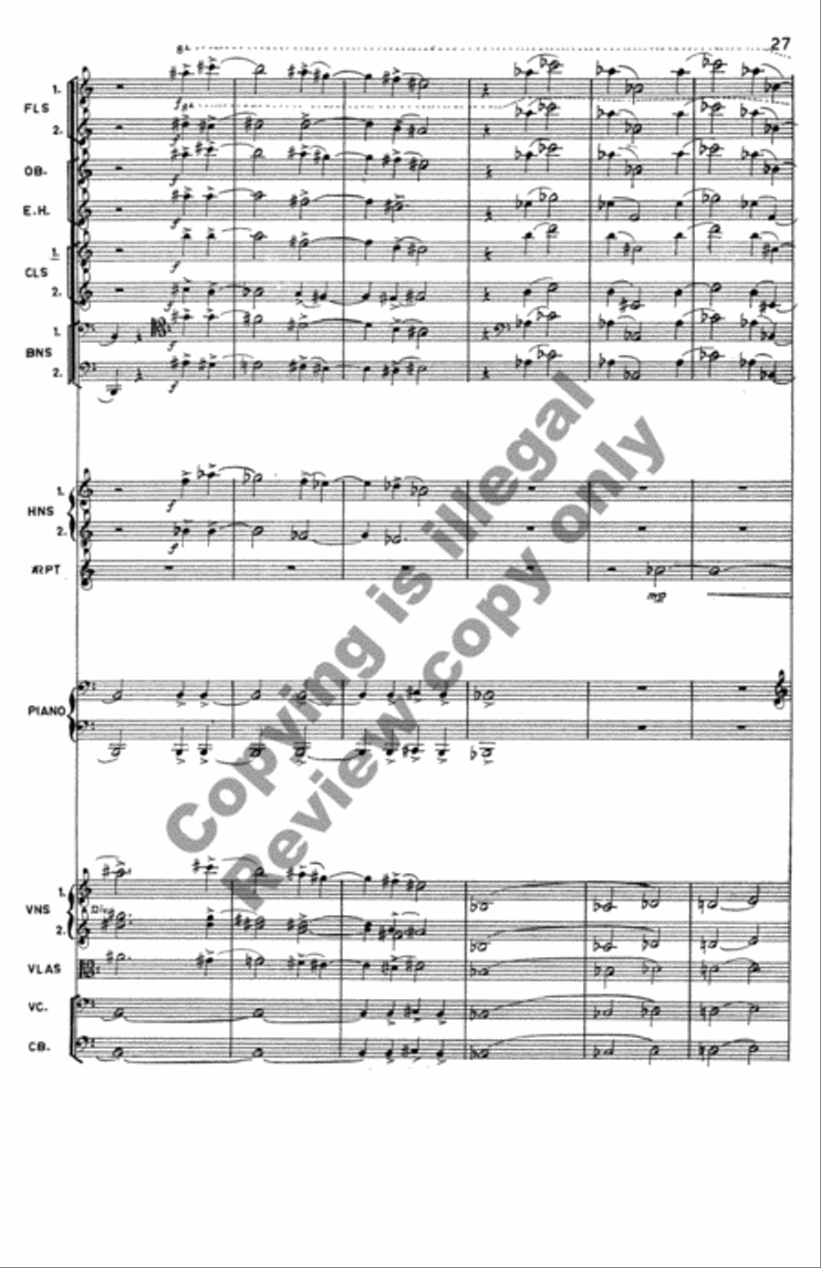Symphony No. 3 Chamber Orchestra scores gallery preview page 14