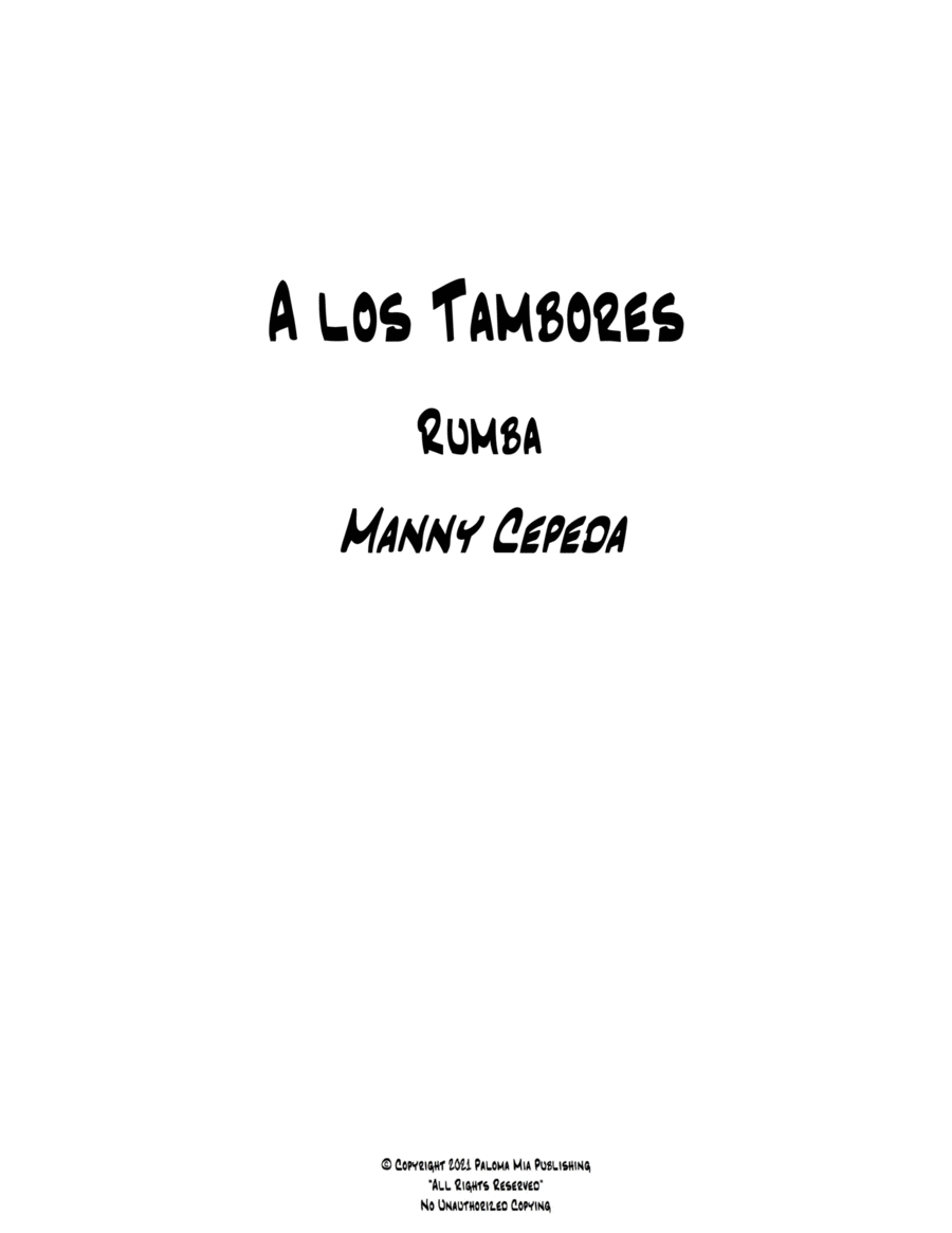 A los Tambores Jazz Ensemble scores gallery preview page 1