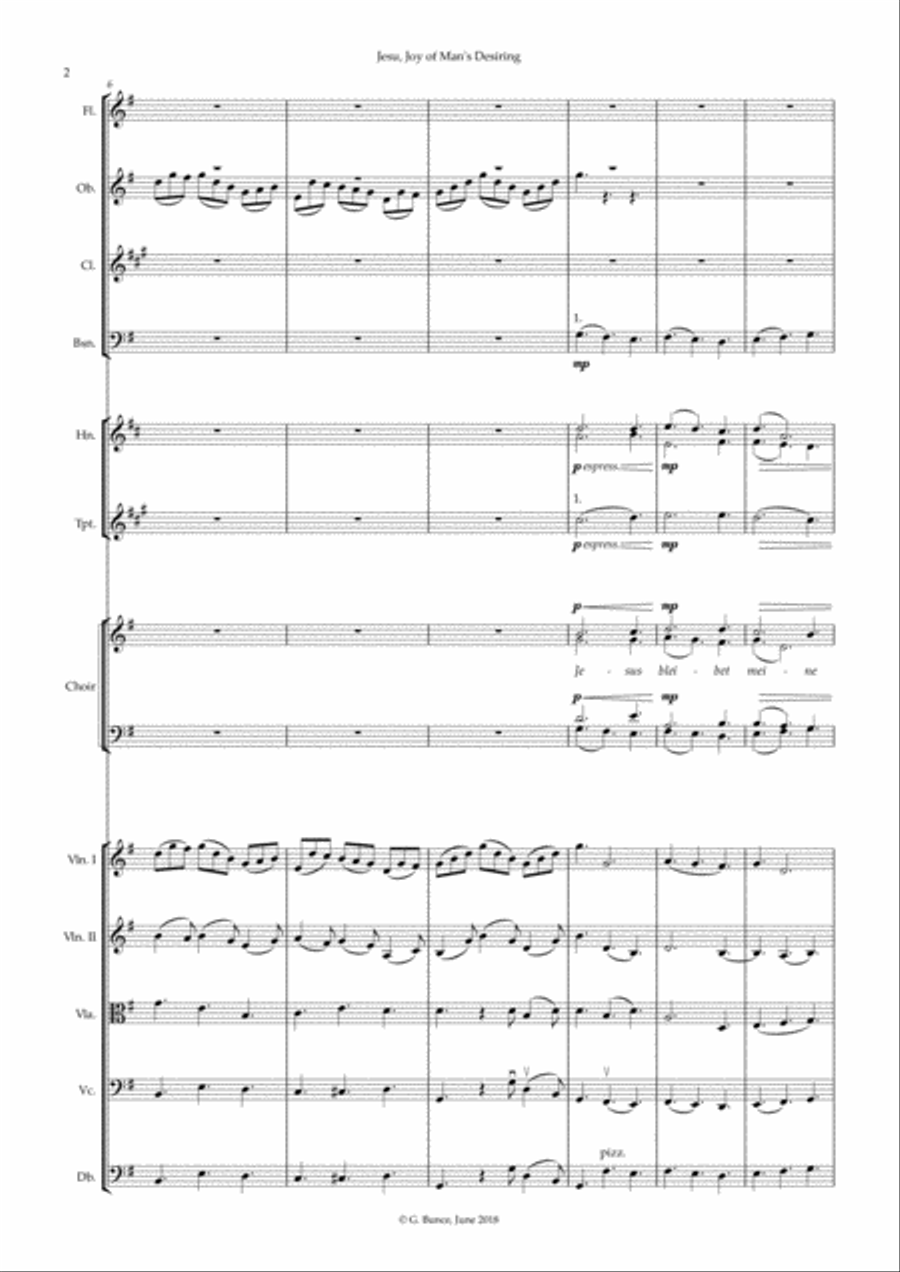 Jesu, Joy of Man's Desiring 4-Part scores gallery preview page 2
