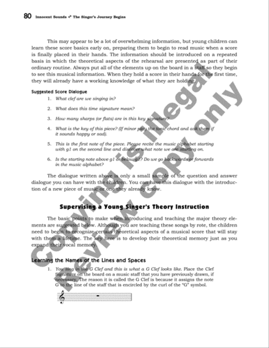 Innocent Sounds: Book I The Singer's Journey Begins Voice scores gallery preview page 18