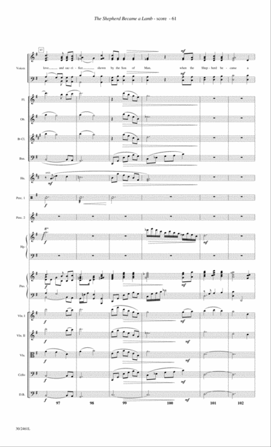Journey to the Cross - Orchestral Score and Parts Choir scores gallery preview page 63