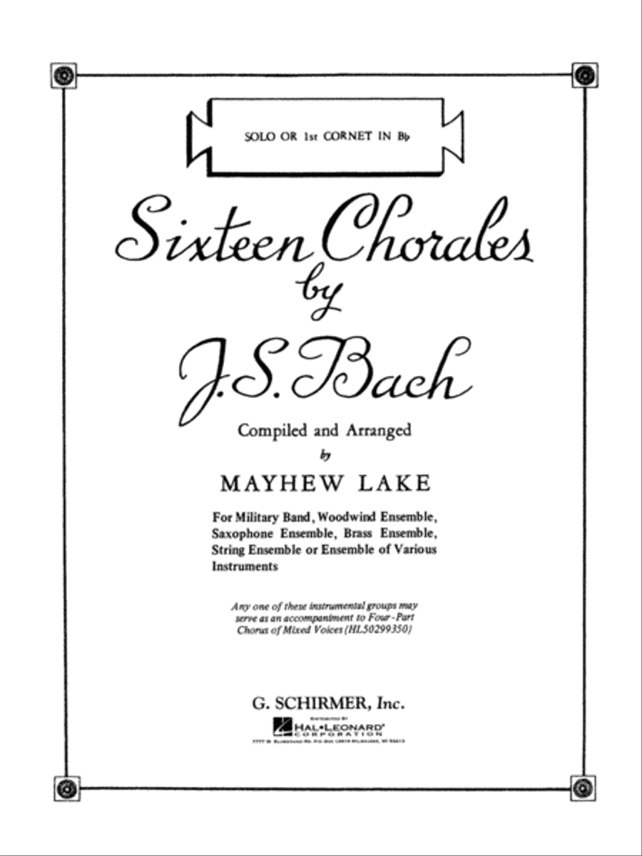Sixteen Chorales Concert Band scores gallery preview page 1