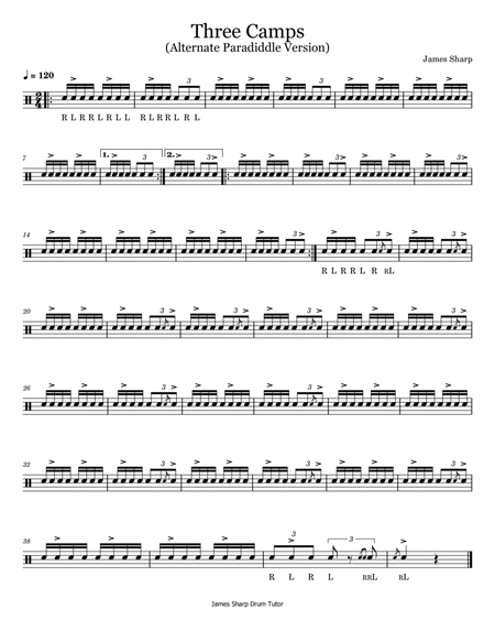 Three Camps - Alternative Paradiddle version image number null