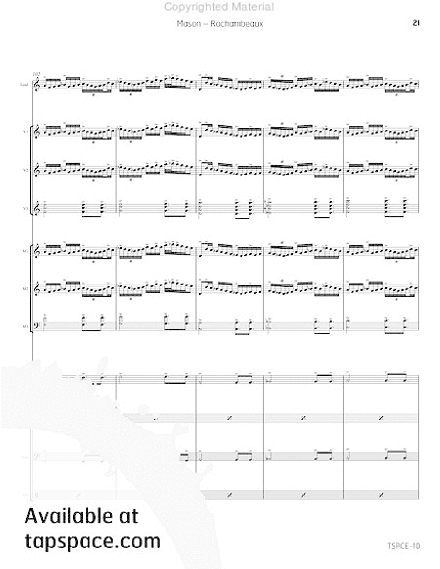 Rochambeaux Rochambeaux Percussion Ensemble scores gallery preview page 26