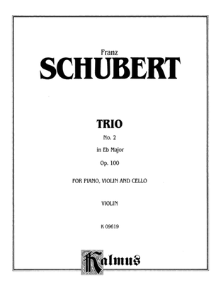 Book cover for Schubert: Trio No. 2 in E flat Major, Op. 100