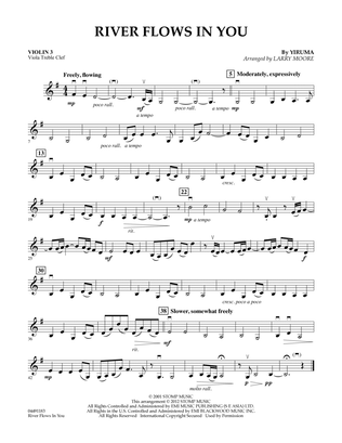 River Flows In You - Violin 3 (Viola Treble Clef)