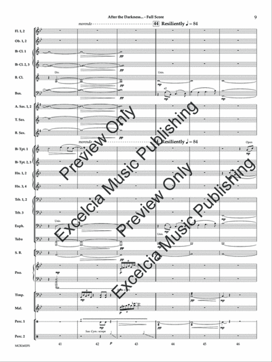 After the Darkness... Concert Band scores gallery preview page 10