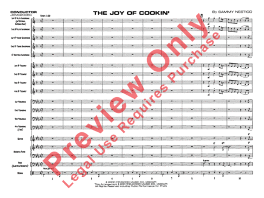 The Joy of Cookin' Jazz Ensemble scores gallery preview page 4