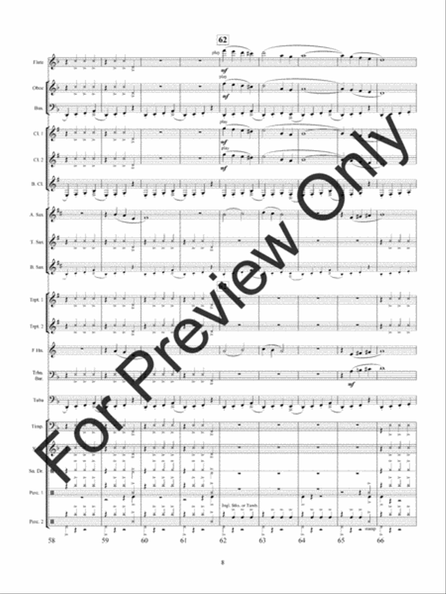 Wolf Dancers (Score) Wolf Dancers (Score) Concert Band scores gallery preview page 11