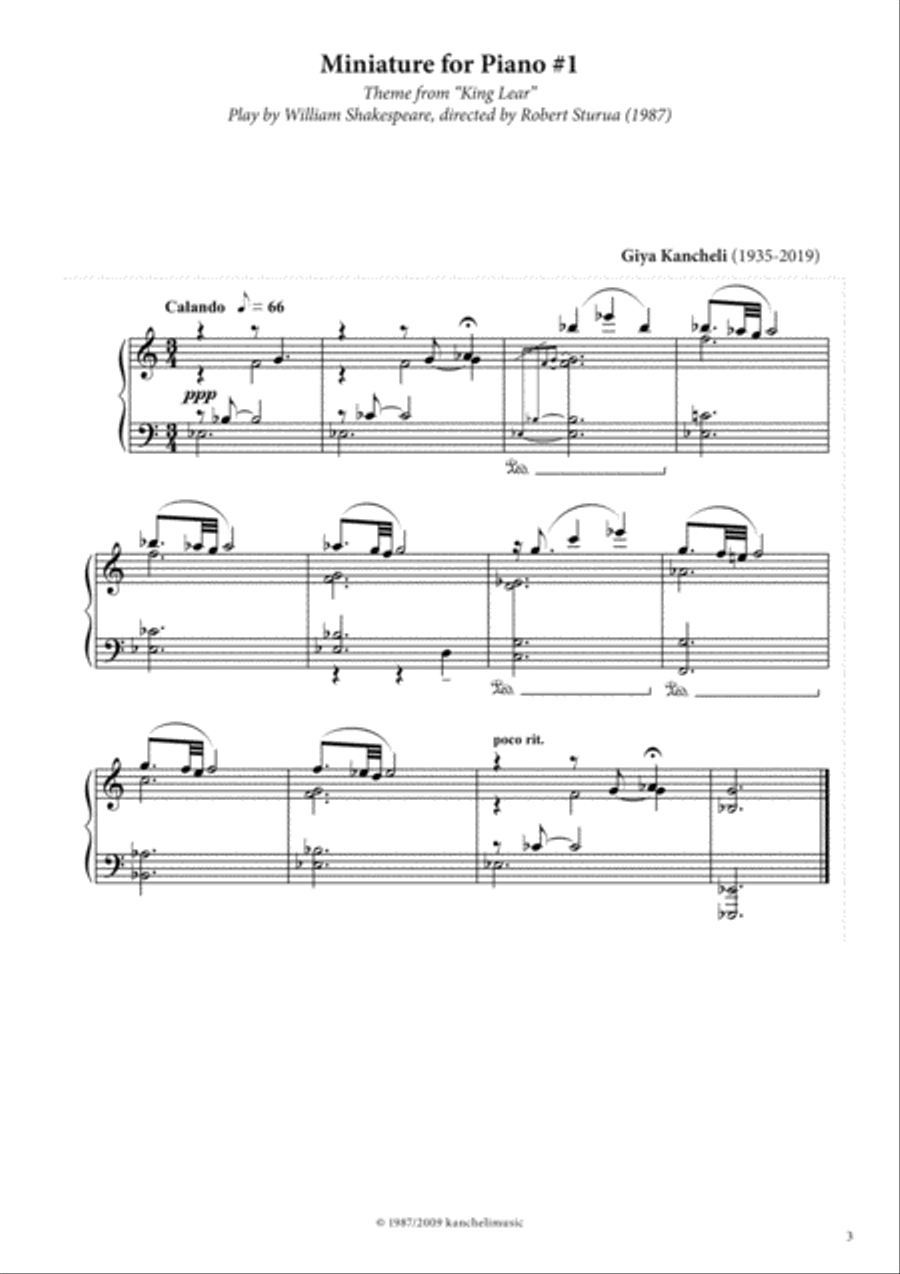 33 Miniatures for Piano Piano Solo scores gallery preview page 3