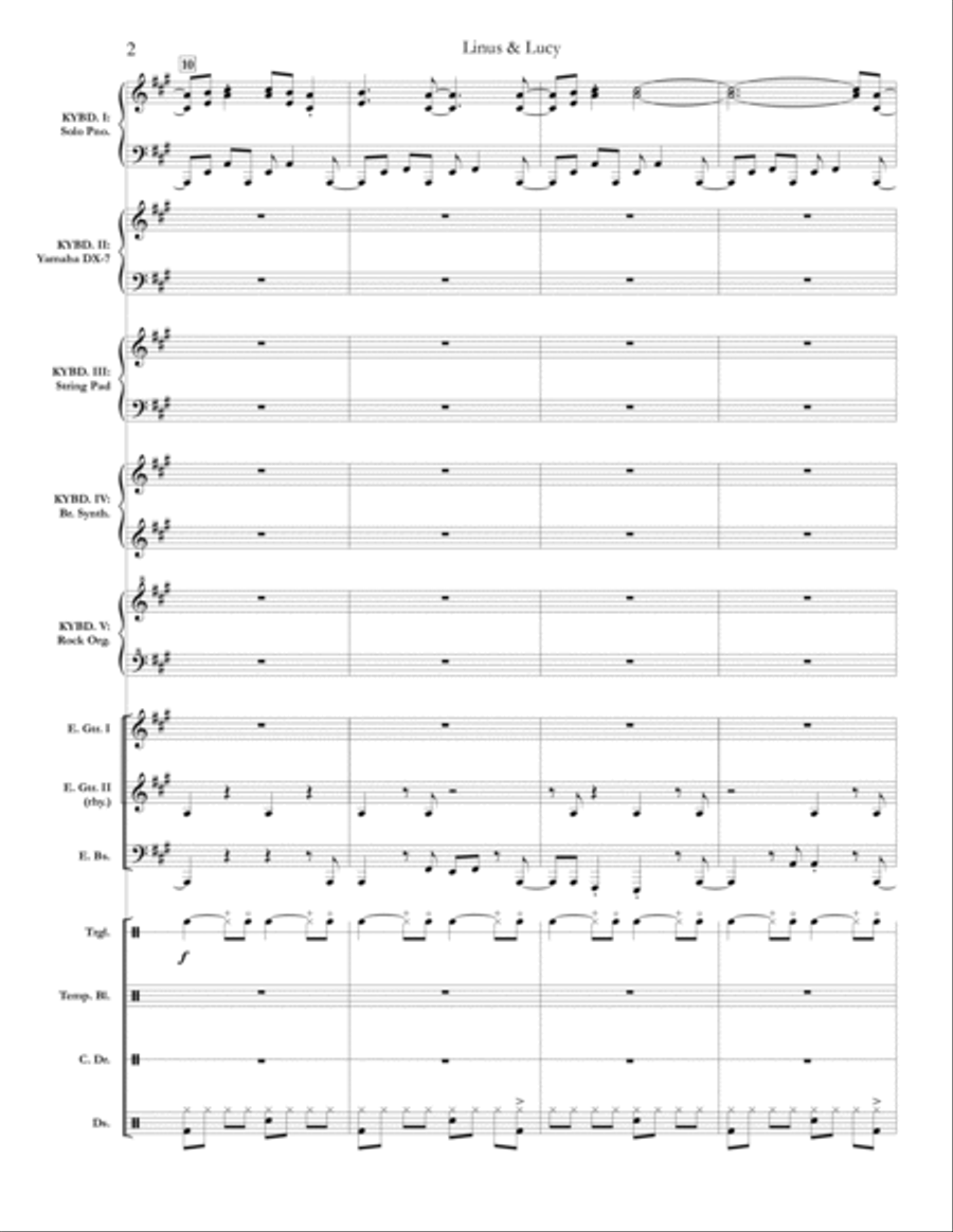 Linus And Lucy Large Ensemble scores gallery preview page 2