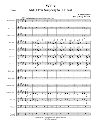 Mvt II (Waltz) from Symphony No. 1 in D Major (The Titan)