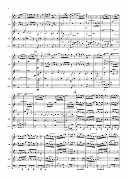 Fauré: Dolly Suite Op.56 Mvt.6 Le Pas Espagnol - wind quintet image number null