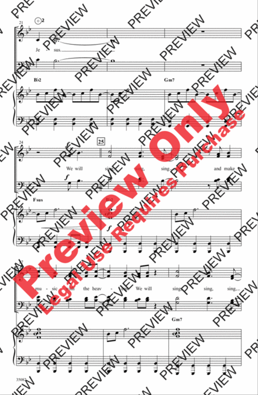 Sing, Sing, Sing Sing, Sing, Sing 4-Part scores gallery preview page 4