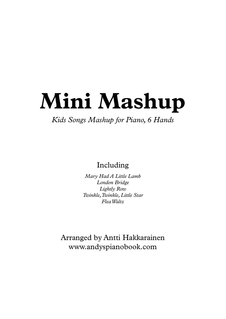 Book cover for Mini Mashup (Piano, 6 Hands)