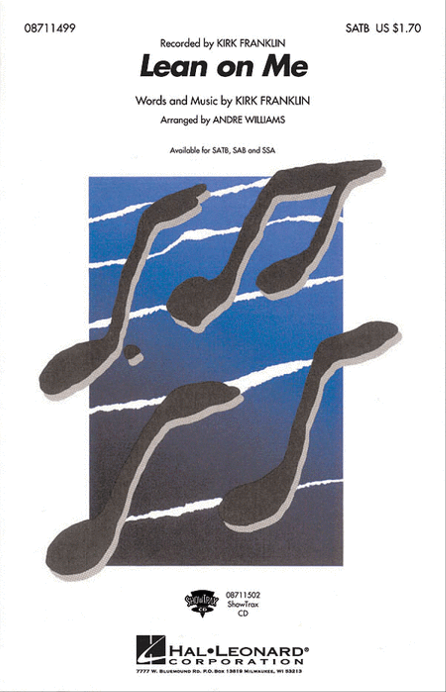 Lean on Me Choir scores gallery preview page 1