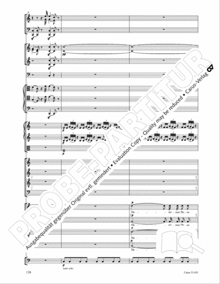 C Minor Mass, K. 427 (Missa in c KV 427) 4-Part scores gallery preview page 154