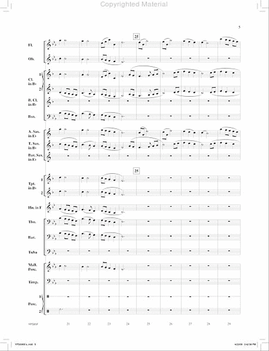Pacem Noel Concert Band scores gallery preview page 6