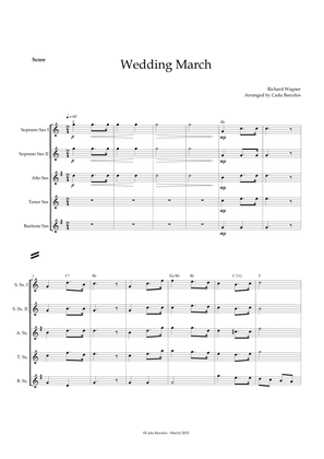 Book cover for Wedding March (Wagner) Saxophone Quintet Chords