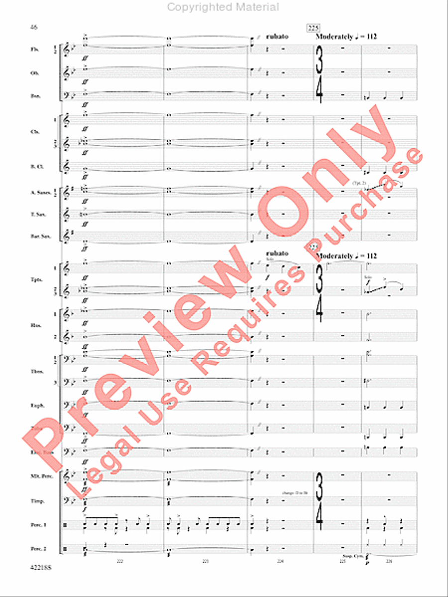 Tower of Power Greatest Hits Concert Band scores gallery preview page 45