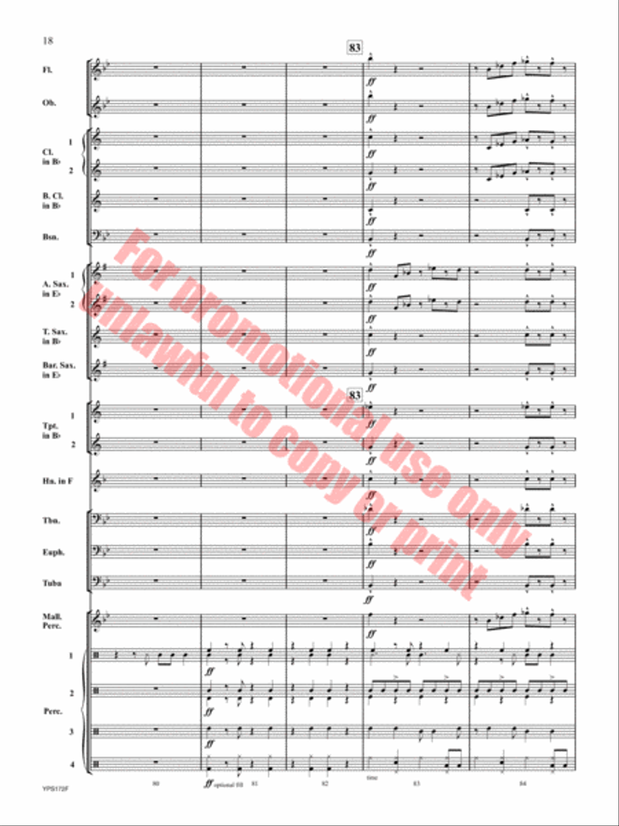 Chips and Salsa Concert Band scores gallery preview page 19