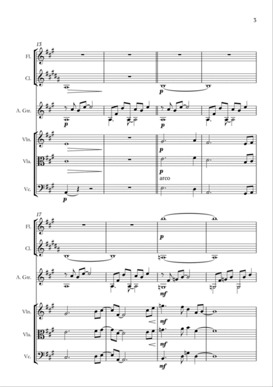 Wet Hands Clarinet scores gallery preview page 3