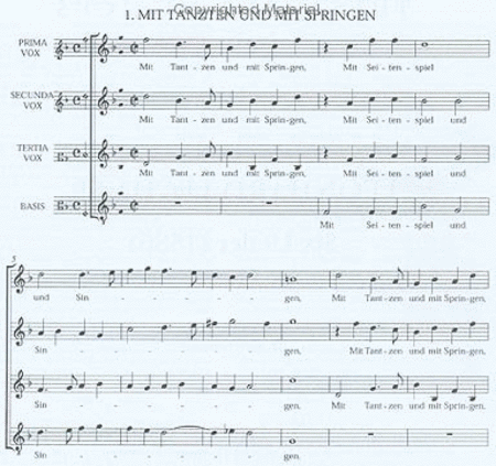 Six Lieder (1586) - 4 Scores
