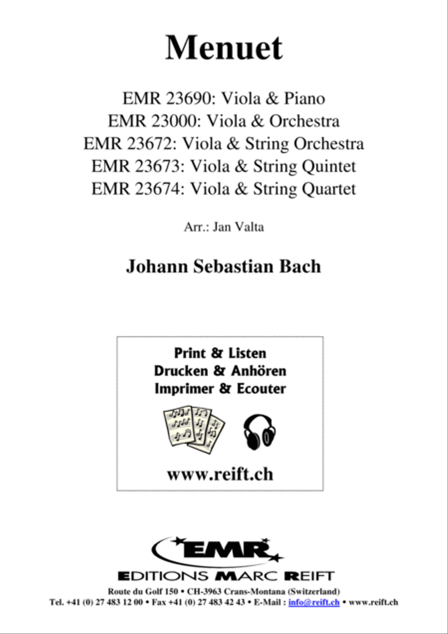Menuet Menuet Piano Accompaniment scores gallery preview page 2