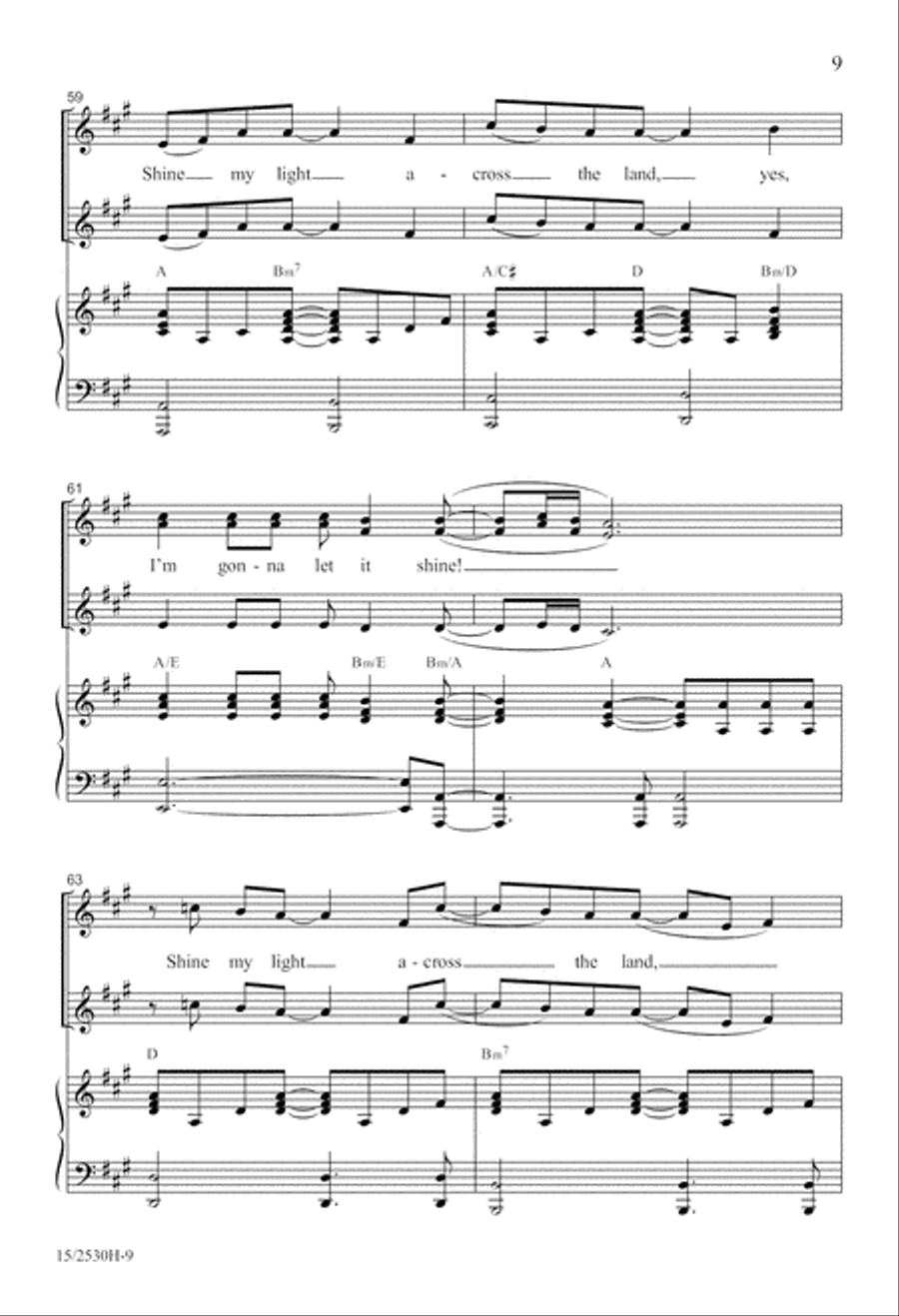 This Little Light of Mine SSA scores gallery preview page 10