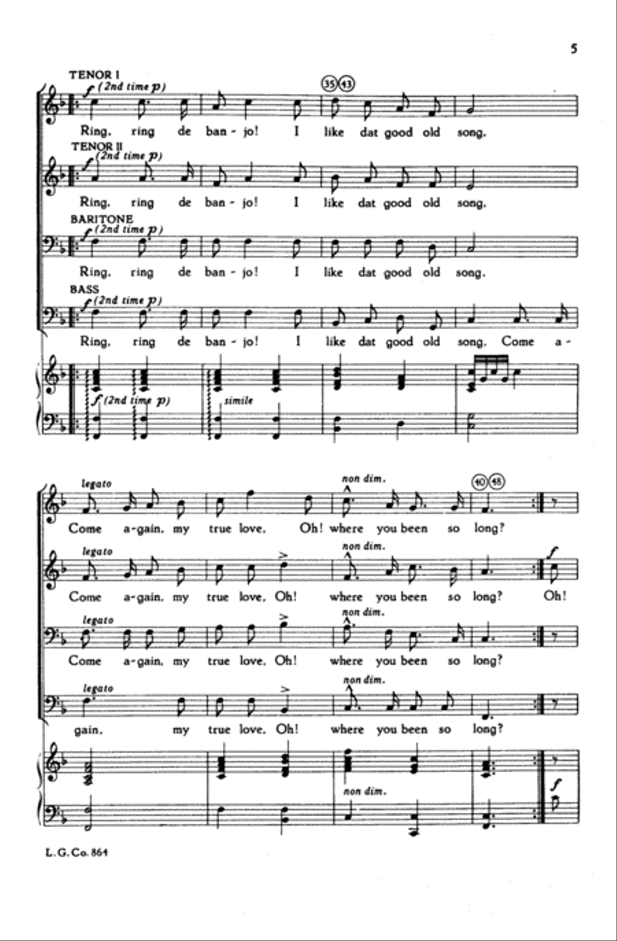 Ring de Banjo Ring de Banjo Choir scores gallery preview page 3