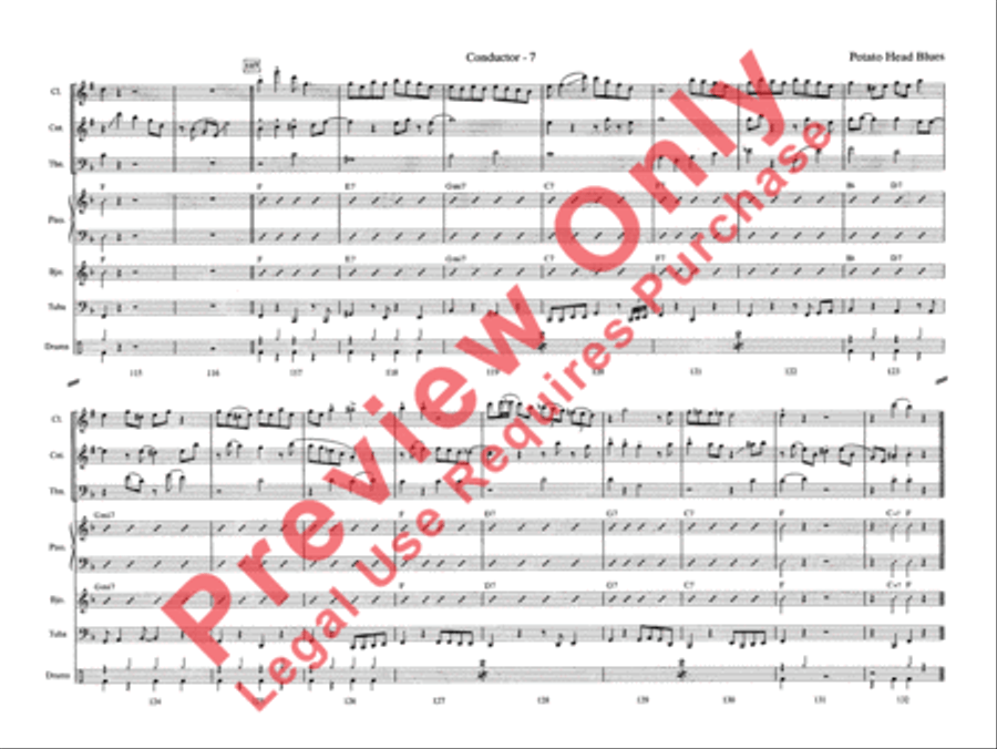 Potato Head Blues Jazz Ensemble scores gallery preview page 13