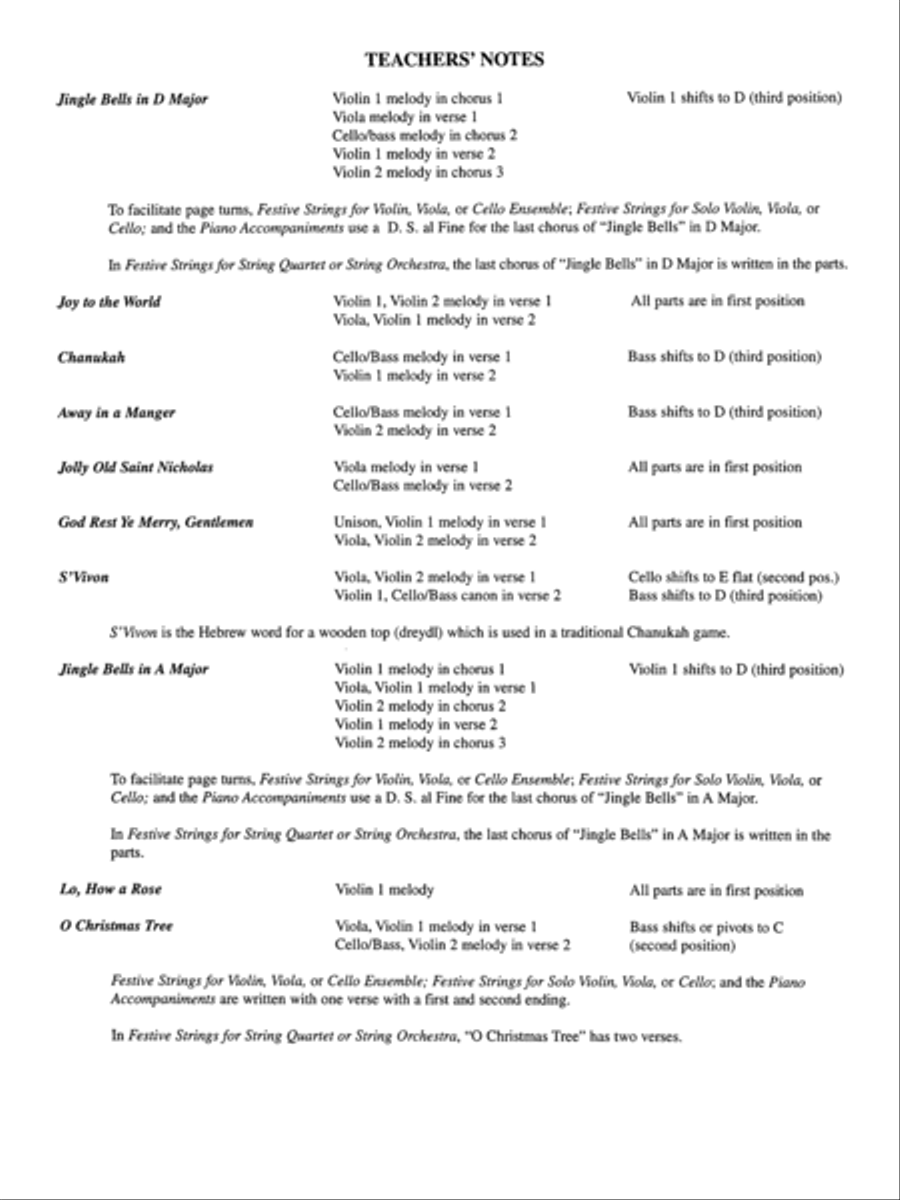 Festive Strings for String Quartet or String Orchestra String Quartet scores gallery preview page 9