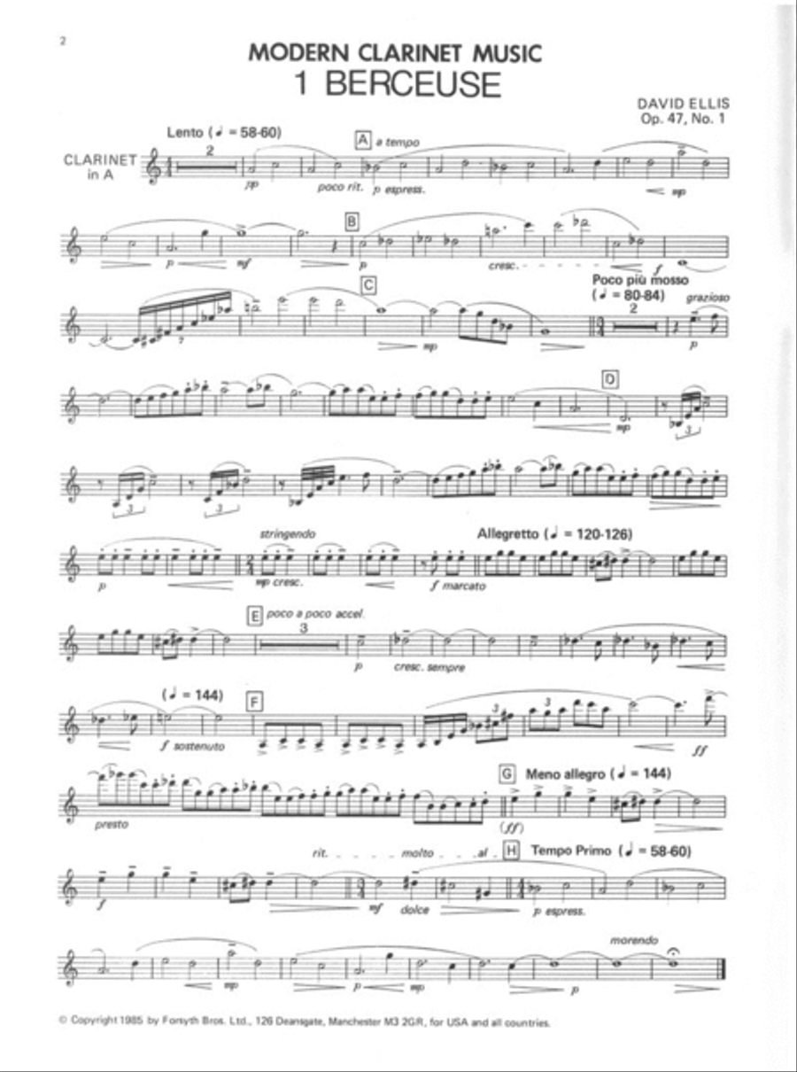 Modern Wind Series - Clarinet Clarinet Solo scores gallery preview page 3