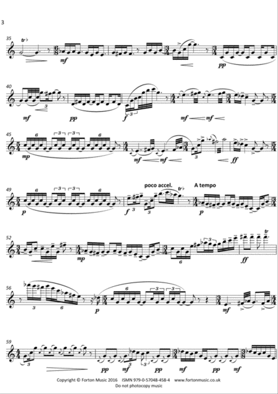 Three Portraits of Krishna Flute scores gallery preview page 4