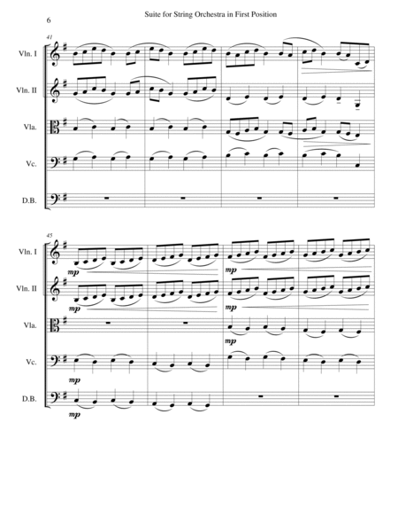 Suite for First Position String Orchestra in Three Movements image number null