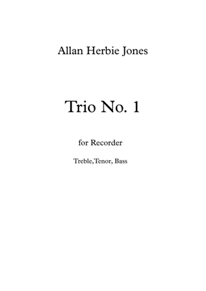 Book cover for Trio No. 1 for Recorder