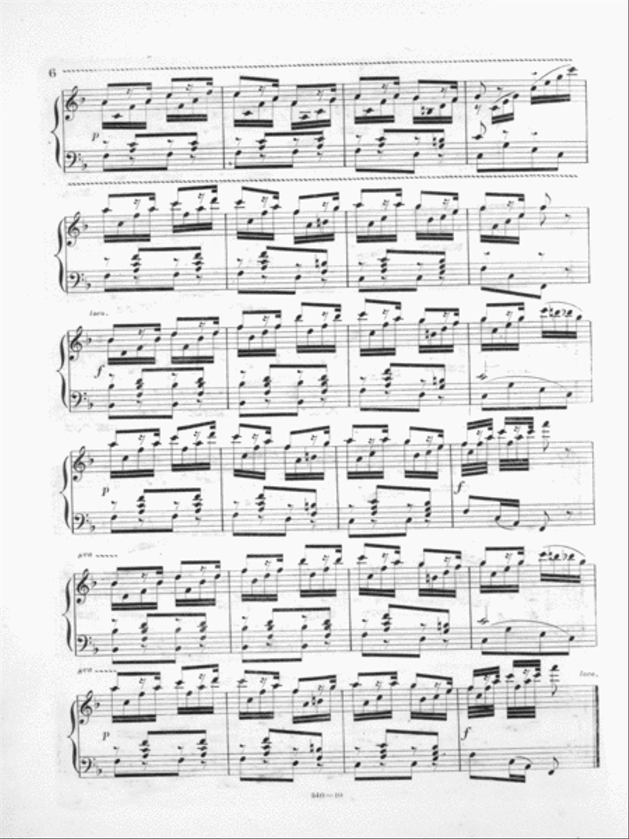 Oh! Susanna. Introduction and Brilliant Variations Piano Solo scores gallery preview page 6