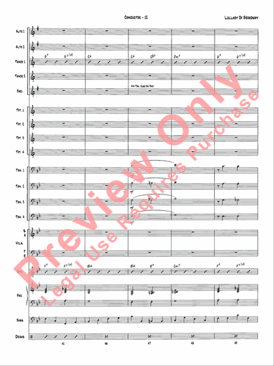 Lullaby of Broadway Jazz Ensemble scores gallery preview page 15